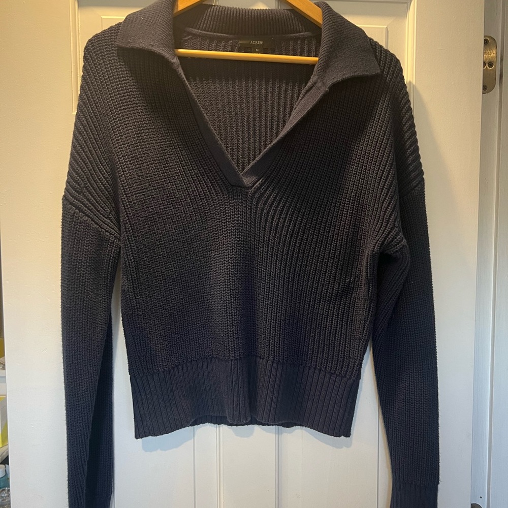 J.Crew cotton collared sweater